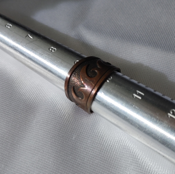 Brazil copper wave cuff ring adjustable large - Picture 3 of 11